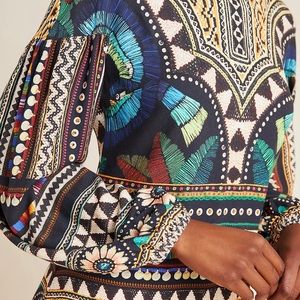 FARM Rio Black Mosaic Mini Dress